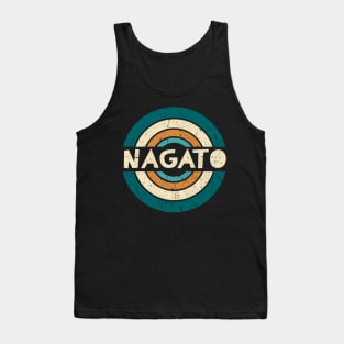 Retro Styles Nagato Name Birthday 70s 80s 90s Circle Tank Top